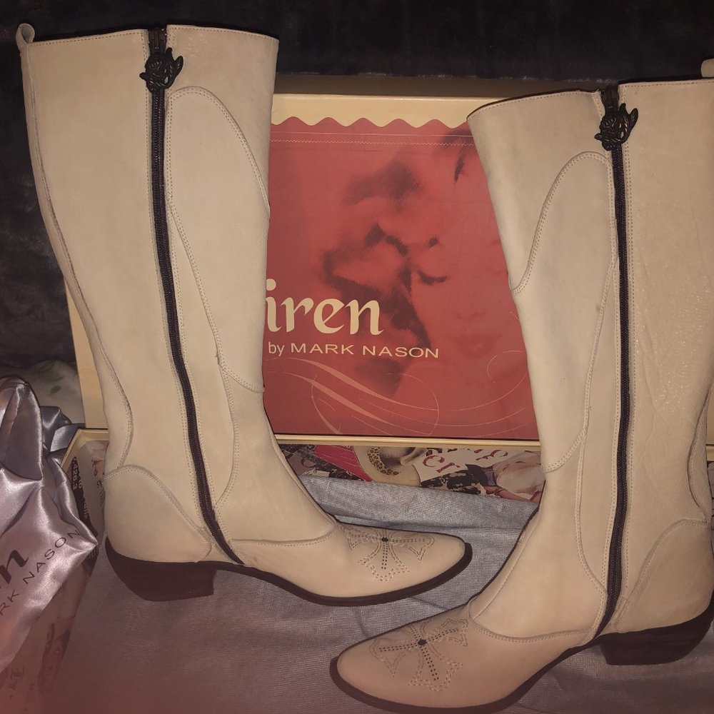 Siren Mark Nason Cowboy Boots Sz 7 - Picture 6 of 10